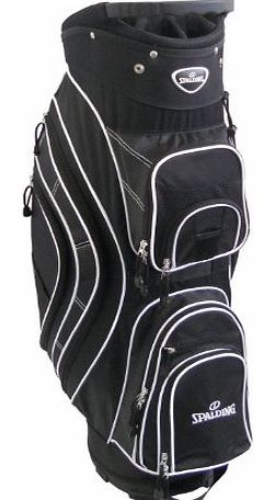 Spalding 9`` Golf Cart Bag with 14 way Divider (Black)