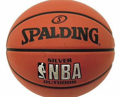 NBA Silver Outdoor Basketball - Size 7