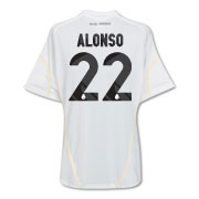 Spanish teams Adidas 09-10 Real Madrid home (Alonso 22)