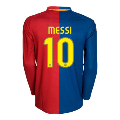 Spanish teams Nike 08-09 Barcelona L/S home (Messi 10)