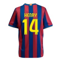 Spanish teams Nike 09-10 Barcelona home (Henry 14)