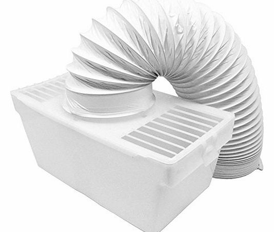Condenser Vent Box & Hose Kit for Indesit Tumble Dryers (4`` / 100mm)