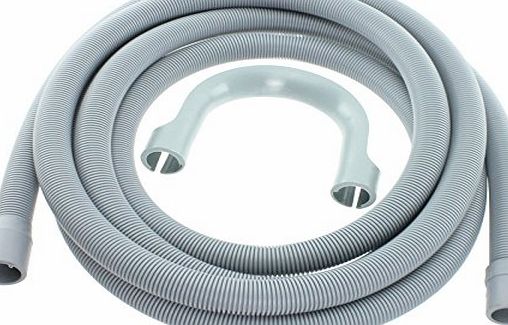 Spares2go Drain Hose Extra Long Water Pipe for Russell Hobbs Washing Machine (4.1m 19mm amp; 22mm Connection)
