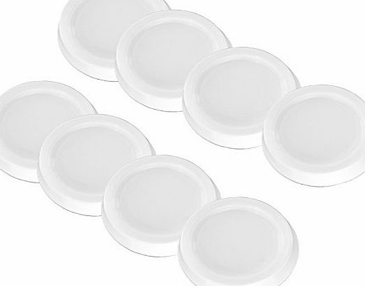 Spares2go Universal Anti Vibration Rubber Feet Pads for all makes of Washing Machine (Pack of 8, Non Slip, White, 64mm x 57mm x 45mm)
