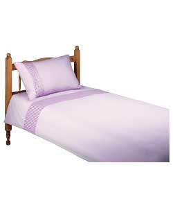 Sequin Bedding Single Duvet Cover Set - Lilac