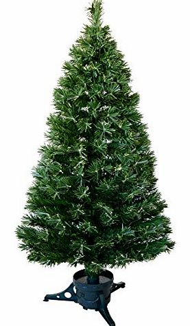 5ft 150cm Green Fibre Optic Open Burst Artificial Indoor Christmas Xmas Tree