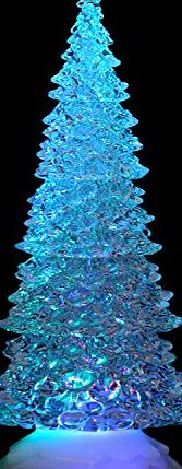 SPARKLES Light Up Acrylic Xmas Tree Ornament Christmas Decoration Colour Changing LED