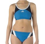 Speedo adidas Womens Tempo Bikini Denim Hydrangea Blue