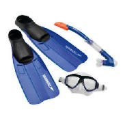 Speedo Adult Scuba Set Blue Extra Large