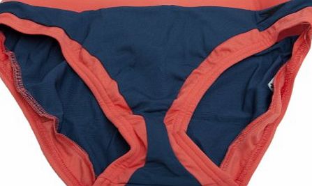 Clearance Speedo Ladies/Womens Endurance Swim Wear Swimming Briefs/Bottoms (GB 14) (Navy and Orange)