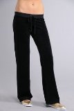 Speedo Velour trousers, hipster pants black drawstring, size 12