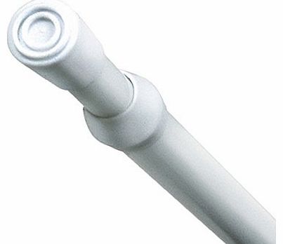 Speedy Aluminium Extendable Tension Rod, White, 60 - 100 Cm for Net curtains or lightweight voiles