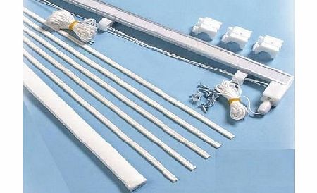 Roman blind kit 90cm - High Quality Metal Headrail with side cord operation - sufficient cord for 240cm drop