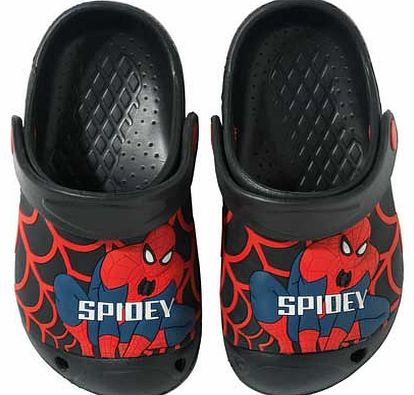 Spider-Man Boys Black Clog - Size 9