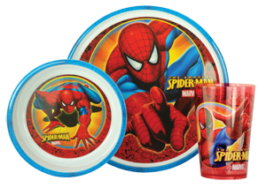 spiderman 3 Piece Tableware Set