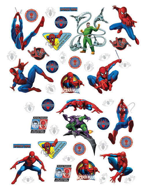 Spiderman Amazing Spiderman Stikarounds Wall Stickers 43 pieces