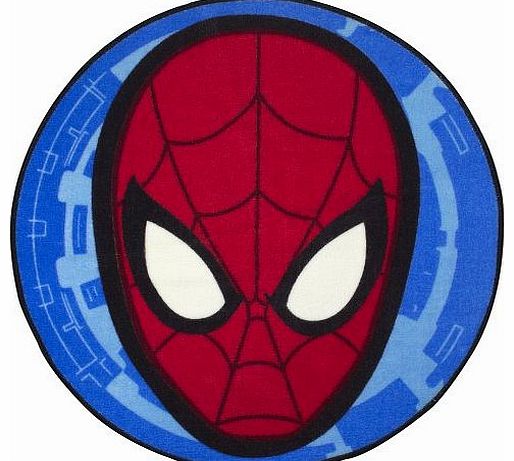 Spiderman Childrens/Kids Marvel Ultimate Spiderman City Bedroom Floor Rug/Mat (74cm x 74cm) (Red/Blue)