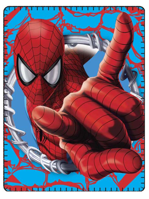 Spiderman Web Slinger Fleece Blanket Printed