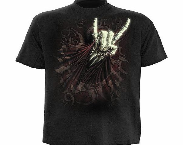 Spiral - Men - ROCK SALUTE - T-Shirt Black - Medium