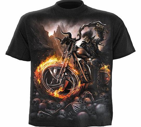 - Men - WHEELS OF FIRE - T-Shirt Black - Large