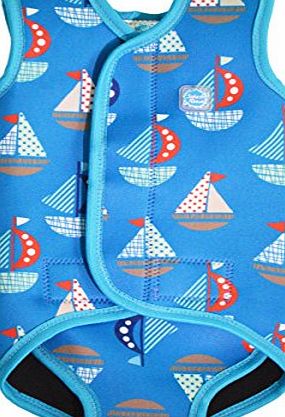 Splash About Baby Wrap Wetsuit - Set Sail, Medium (6-18 Months)
