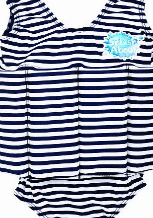 Splash About Kids Float Suit with Adjustable Buoyancy - Navy/White Stripe, 2-4 Years