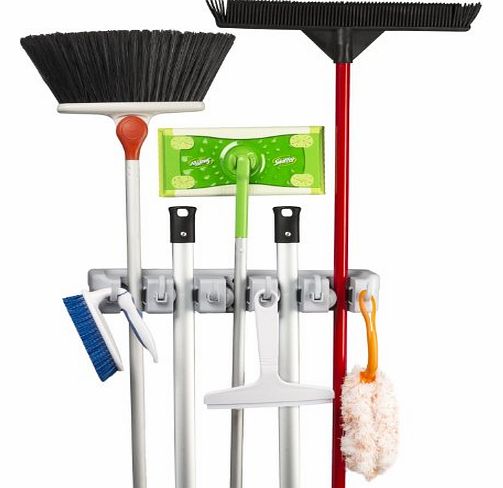Spoga Mop and Broom Organiser, Wall Mounted Storage 