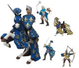 BLUE KNIGHTS - 6 beautifully detailed pieces (9cm H)