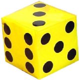 Sport and Playbase GIANT FOAM Dice (26cm) - for floor games or just as a feature! (Yellow)
