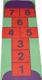 Sport and Playbase GIANT HOPSCOTCH PLAYMAT - a fun addition for the bedroom, playroom, nursery or class room!