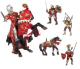 RED KNIGHTS - 6 beautifully detailed pieces (9cm H)