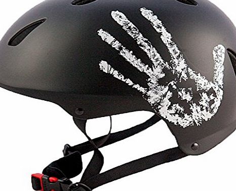 M BMX Skate ``The Hand`` Black Bicycle Cycle Helmet 57-59cm CE EN1078 TUV Approvals