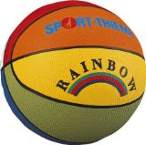 Rainbow Basketball Size 7, approx. 600 g, circumference approx. 75 cm