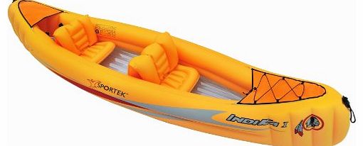 Sportek Indika I-T Unisex Inflatable Canoe - Orange