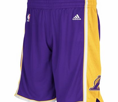 Los Angeles Lakers Road Swingman Shorts - Mens