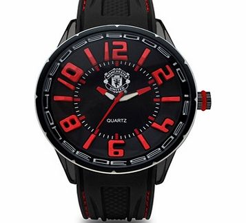 Manchester United Analogue Silicon Strap Watch