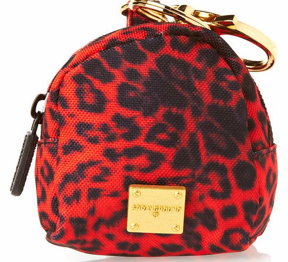 Red Leopard Key Chain - Red