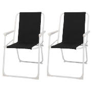 Spring Tension Chair, Black - Twin Pack