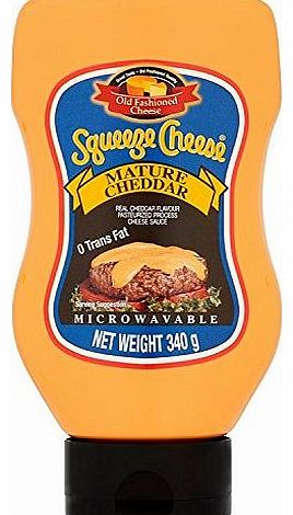 Squeeze Cheese Mature Squeezy Cheddar Cheese 340 g (Pack of 3)