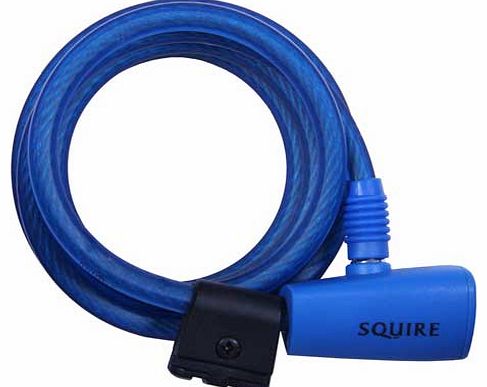 Squire 116 180cm x 10mm Cable Lock - Blue