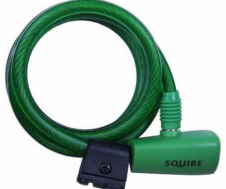 116 180cm x 10mm Cable Lock - Green