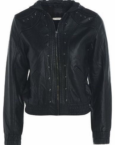 SS7 Clothing Girls PU Faux Leather Biker Jacket Age 7 - 13 (Age 7-8)