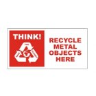 Recycle Bin Stickers Metal