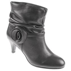 Female Bel1016 Leather Upper Leather Lining Boots in Black, Burgundy