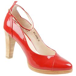 Staccato Female Bel8061 Leather Upper Party in Black Patent, Red Patent