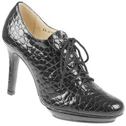 Staccato Female Bel8150 Leather Upper Leather Lining Comfort Small Sizes in Black Patent Croc, Brown Patent Croc
