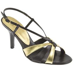 Staccato Female Stzod705 Leather Upper Leather/Other Lining Comfort Sandals in Black Multi, Gold Multi