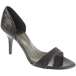 Staccato Female Stzod803 Textile Upper Leather/Other Lining Comfort Sandals in Black, Pewter Glitter