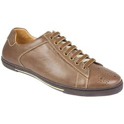 Male Bel7203 Leather Upper Leather Lining Lace Up in Brown, Stone