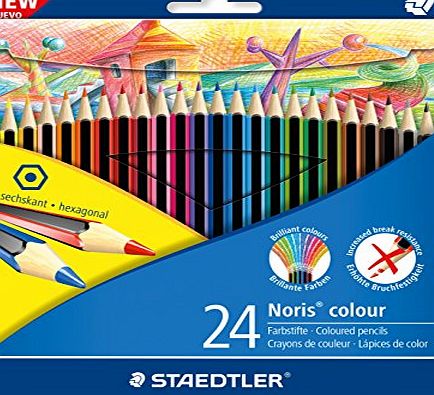 Staedtler 185 C24 Noris Colour Colouring Pencil - Assorted Colours
